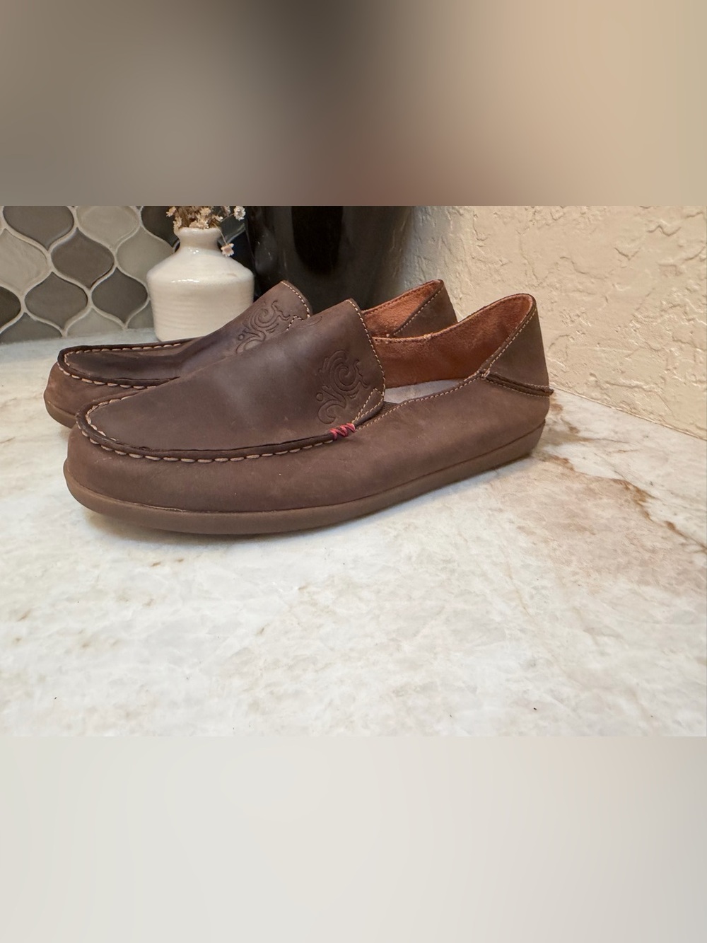 Olukai Women’s Nohea nubuck slip on shoes sz 8 - Picture 9 of 9